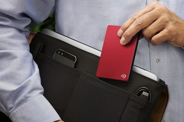 Portable Seagate Slim hard drive